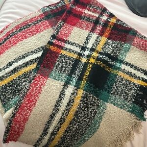 Plaid Blanket Scarf